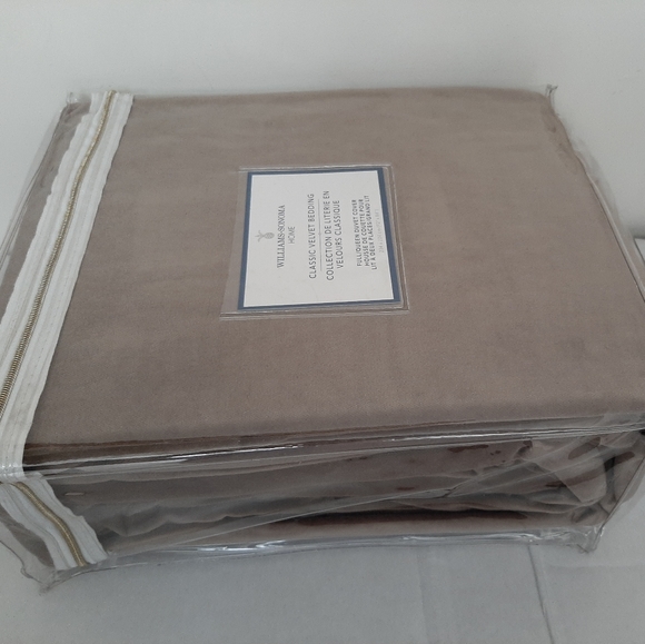 Williams Sonoma QUEEN Velvet Linen Duvet Cover - Picture 16 of 16